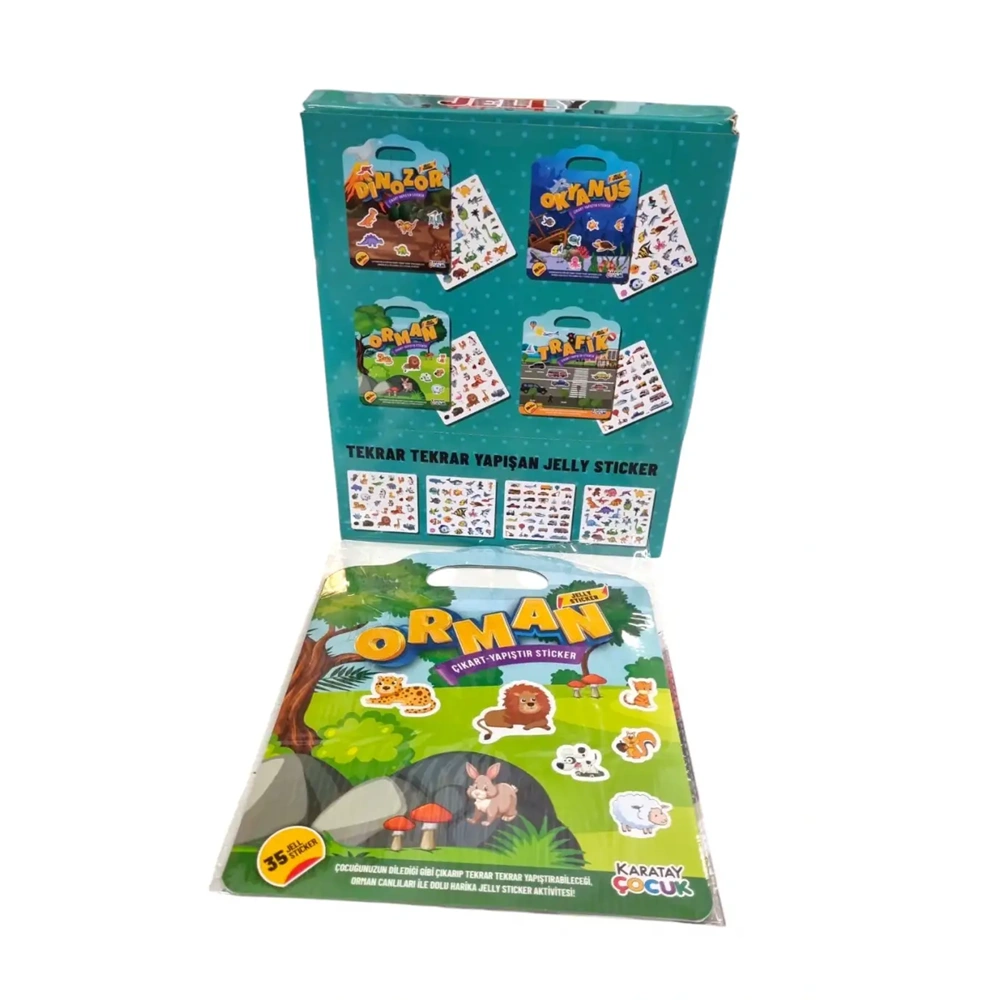 4E Jel Display Çıkart Yapıştır Sticker 24 Adet Djl01