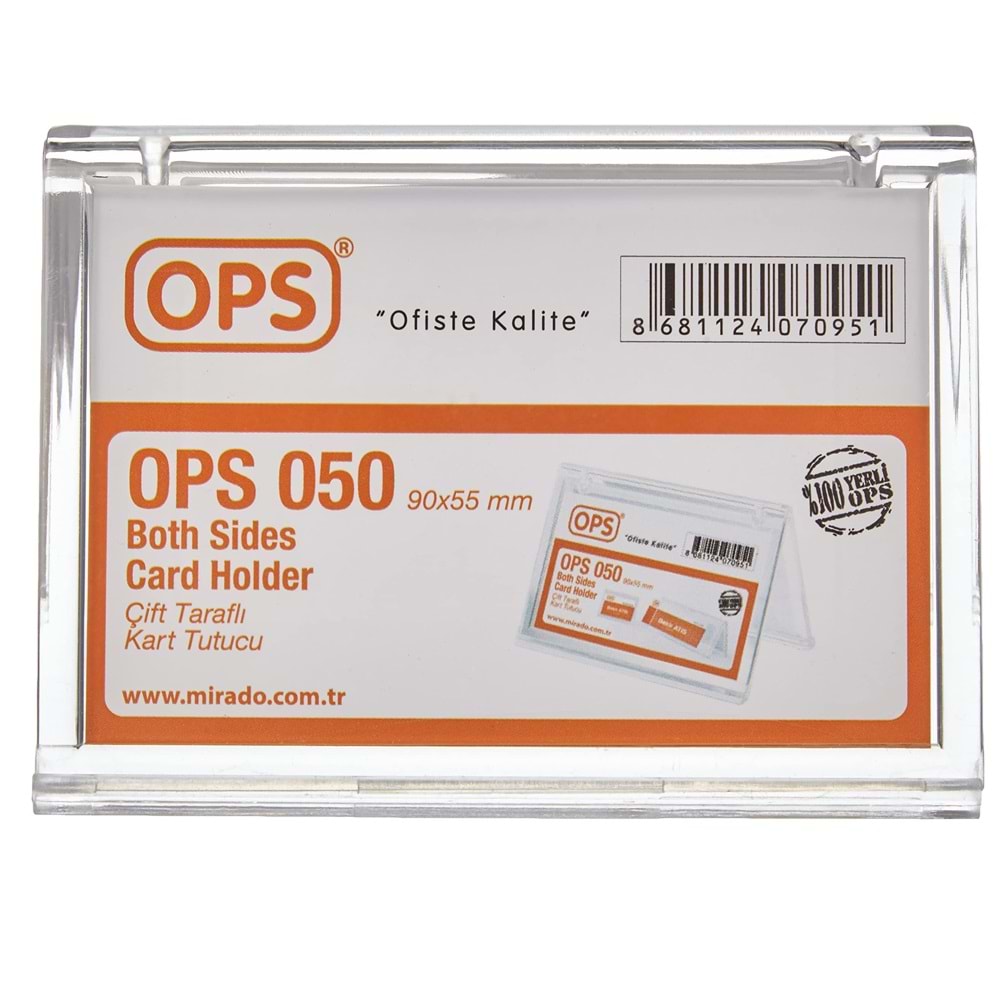 Ops Sergileme Ürünü 2 Taraflı Yatay Tutuculu Kartvizitlik Dp 050 (1 Adet)