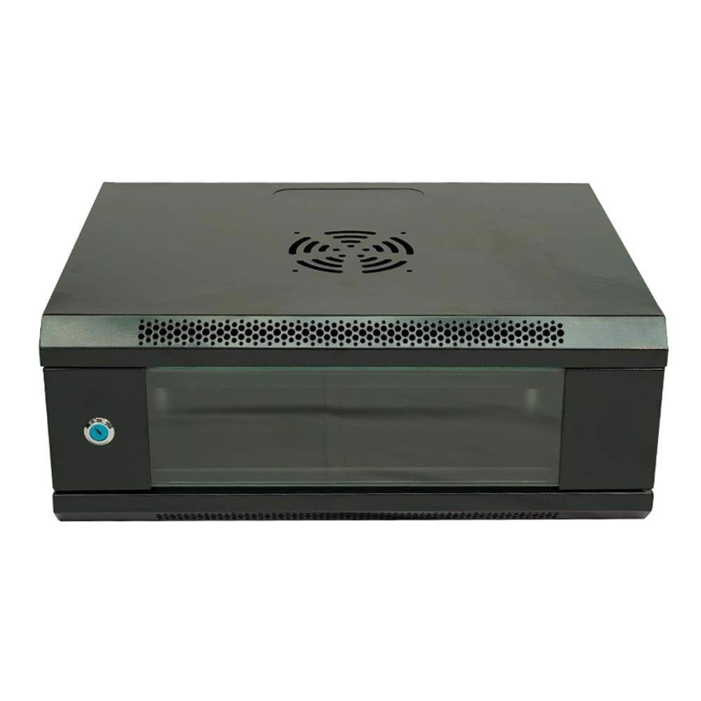 Racksan ML-6404S 4U Duvar Tipi Kabinet (200-530-400) Raf+Fan+Priz