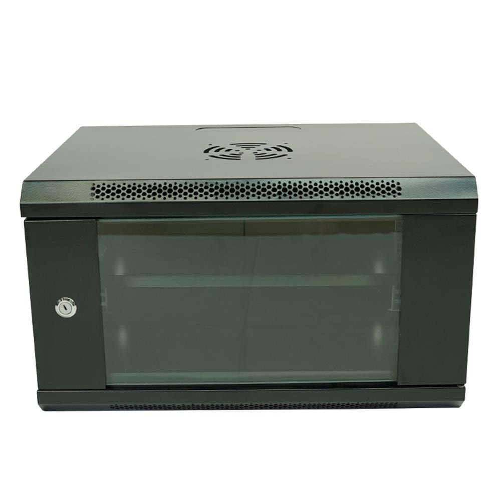 Racksan ML-6407S 7U Duvar Tipi Kabinet (350-530-400) Raf+Fan+Priz