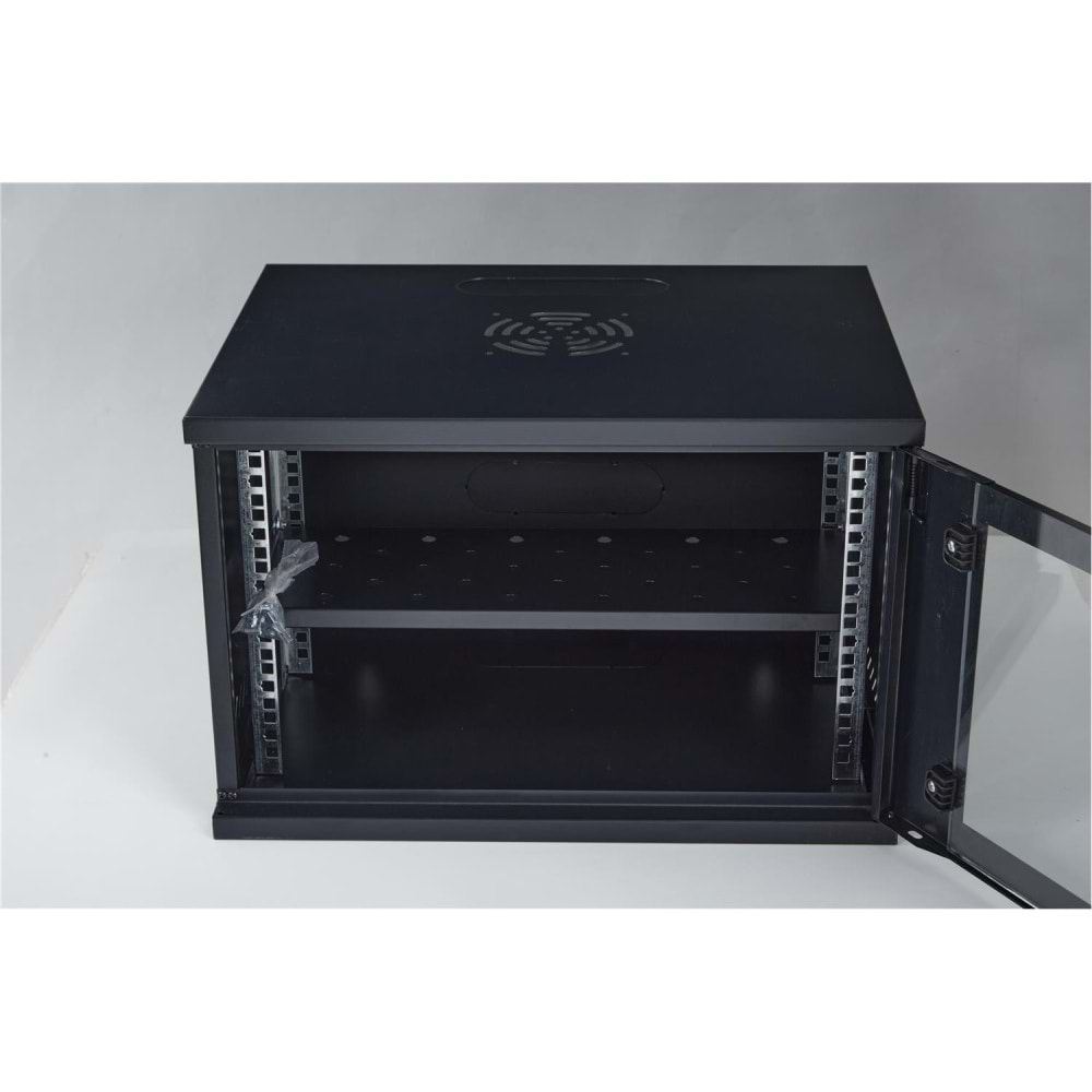 Racksan SE-6409S 9U Duvar Tipi Kabinet (450-530-400) Raf+Fan+Priz