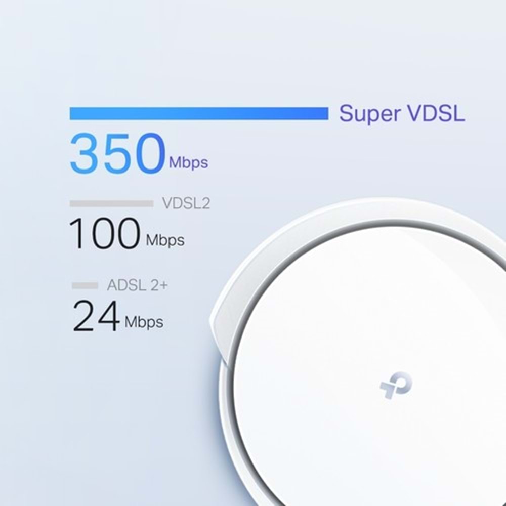 Tp-Link DECO X73-DSL 1Li AX5400 VDSL Bütün Ev Mesh Wi-Fi 6 Sistemi