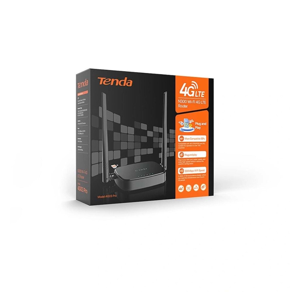 Tenda 4G03 Pro 4G LTE Router Sim Kartlı