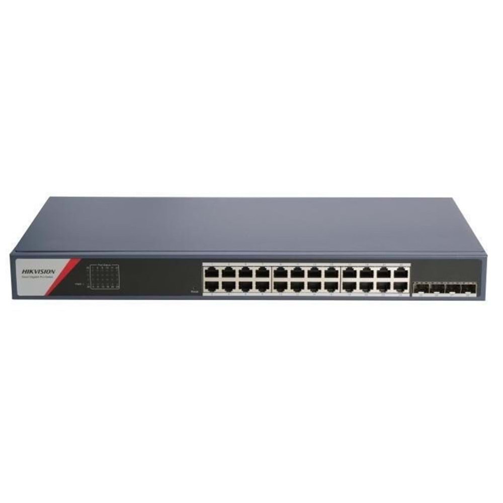 Hikvision DS-3E1528-SI-24T4F 28 Port Gigabit 24 RJ45 4 SFP PoE’siz Switch