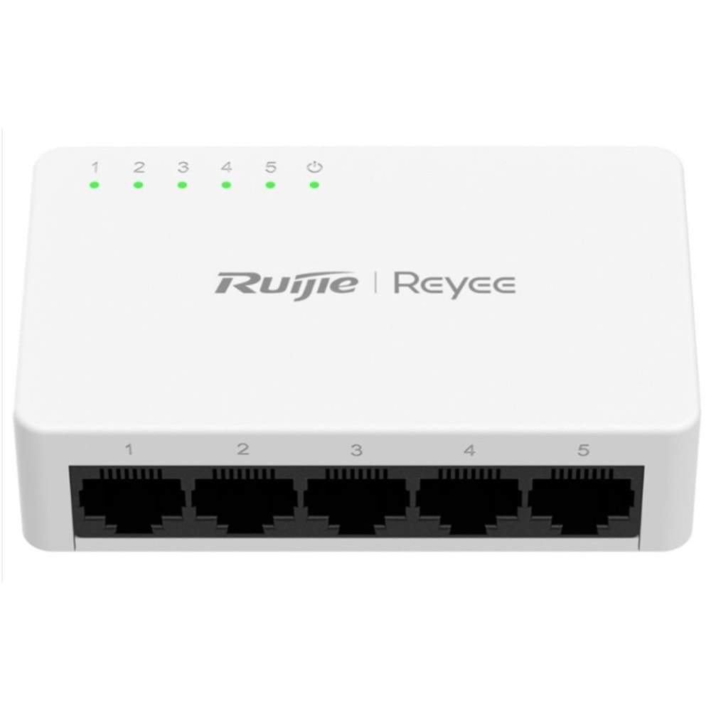 Ruijie Reyee RG-ES05F 5 Portlu, 10-100 Fast Ethernet Tak Çalıştır Switch Plastik Kasa