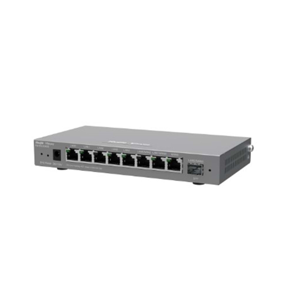 Ruijie-Reyee RG-EG209GS 8 Port 10-100-1000Mbps+1Port SFP 200 Kullanıcı Yönetilebilir Router