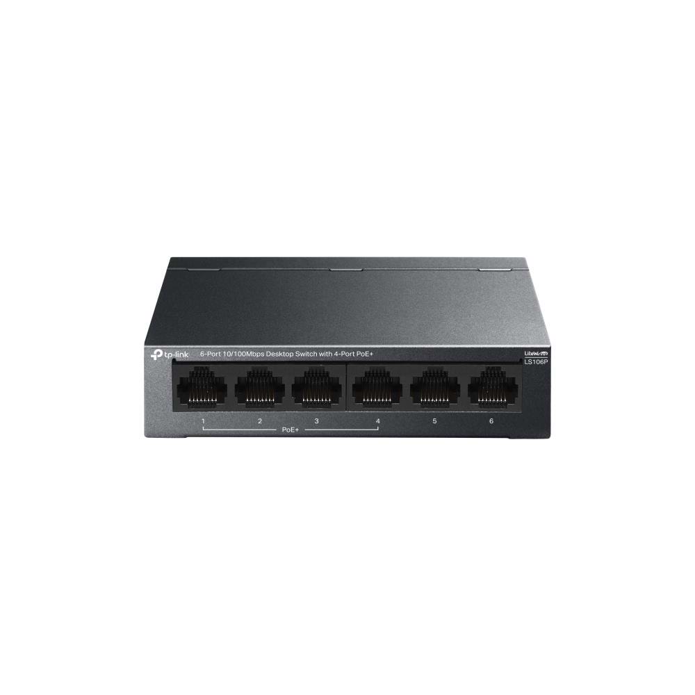 Tp-Link LS106P 6 Port 10-100 Mbps 4 Port Poe+ Masaüstü Switch
