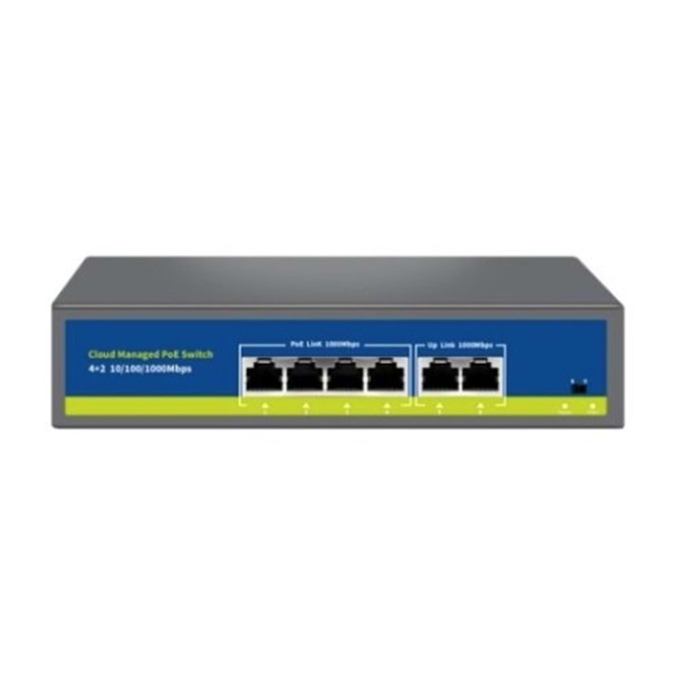 Nova NVC-S21-4GP2G 4 Port 2 Uplink Full Gigabit Cloud Poe Switch