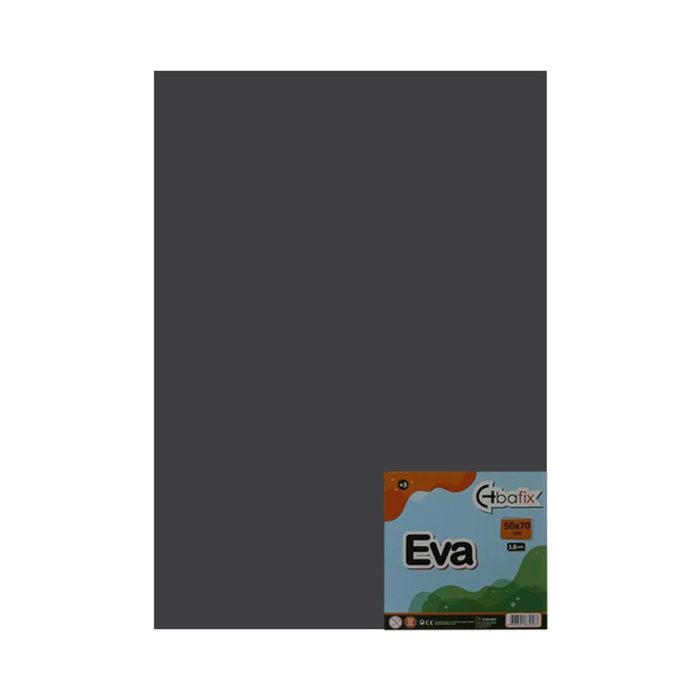 Bafix Eva Düz Renk 50x70 Gümüş (1 Adet)