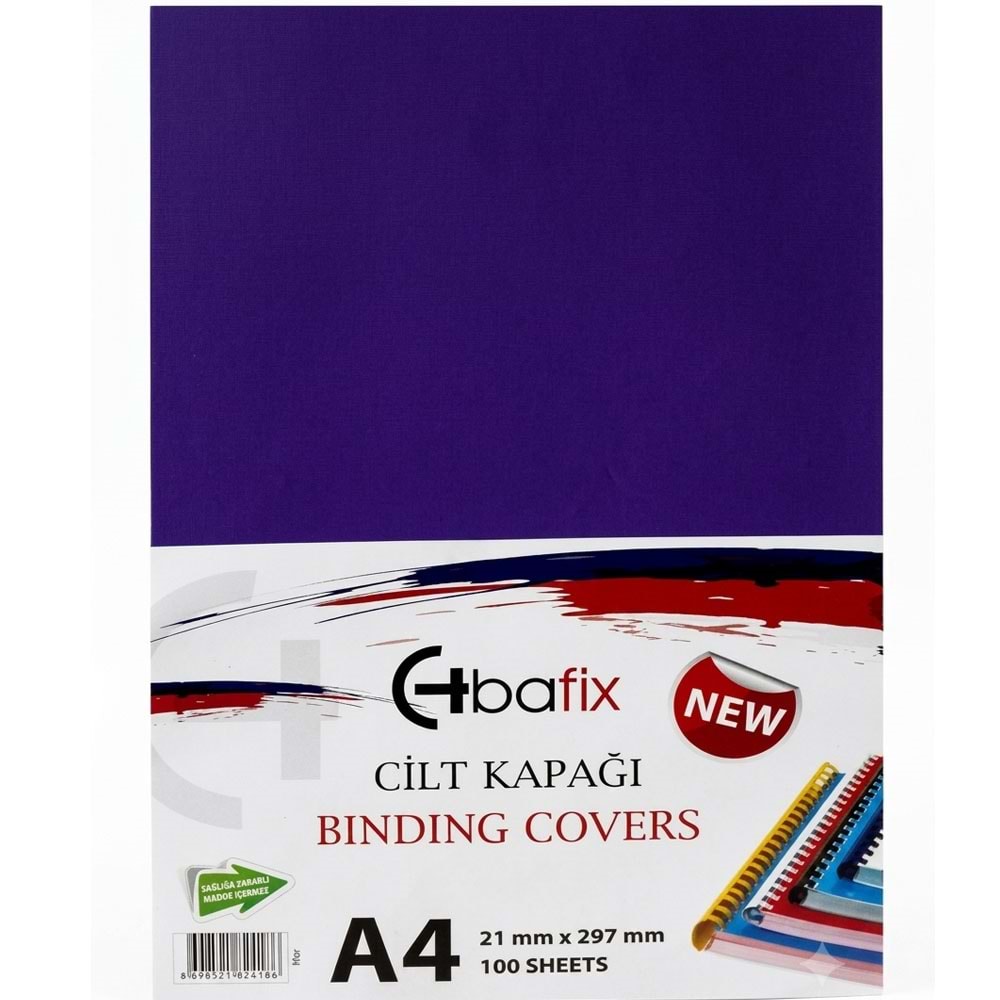 Bafix Cilt Kapağı Plastik Opak A4 160 MIC Mor (1 Adet)