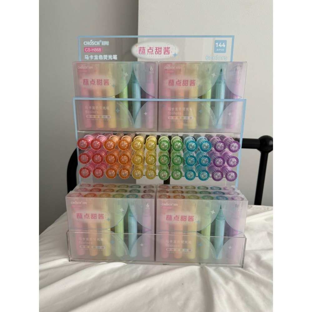 Bafix Fosforlu Kalem Chosch 144 Lü Stand CS-ZH23-144 (1 Adet)