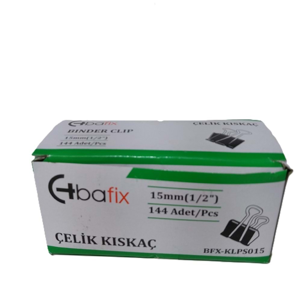 Bafix Kıskaç (Klips) Çelik 15 mm Bfx-Klps015 (1 Adet)