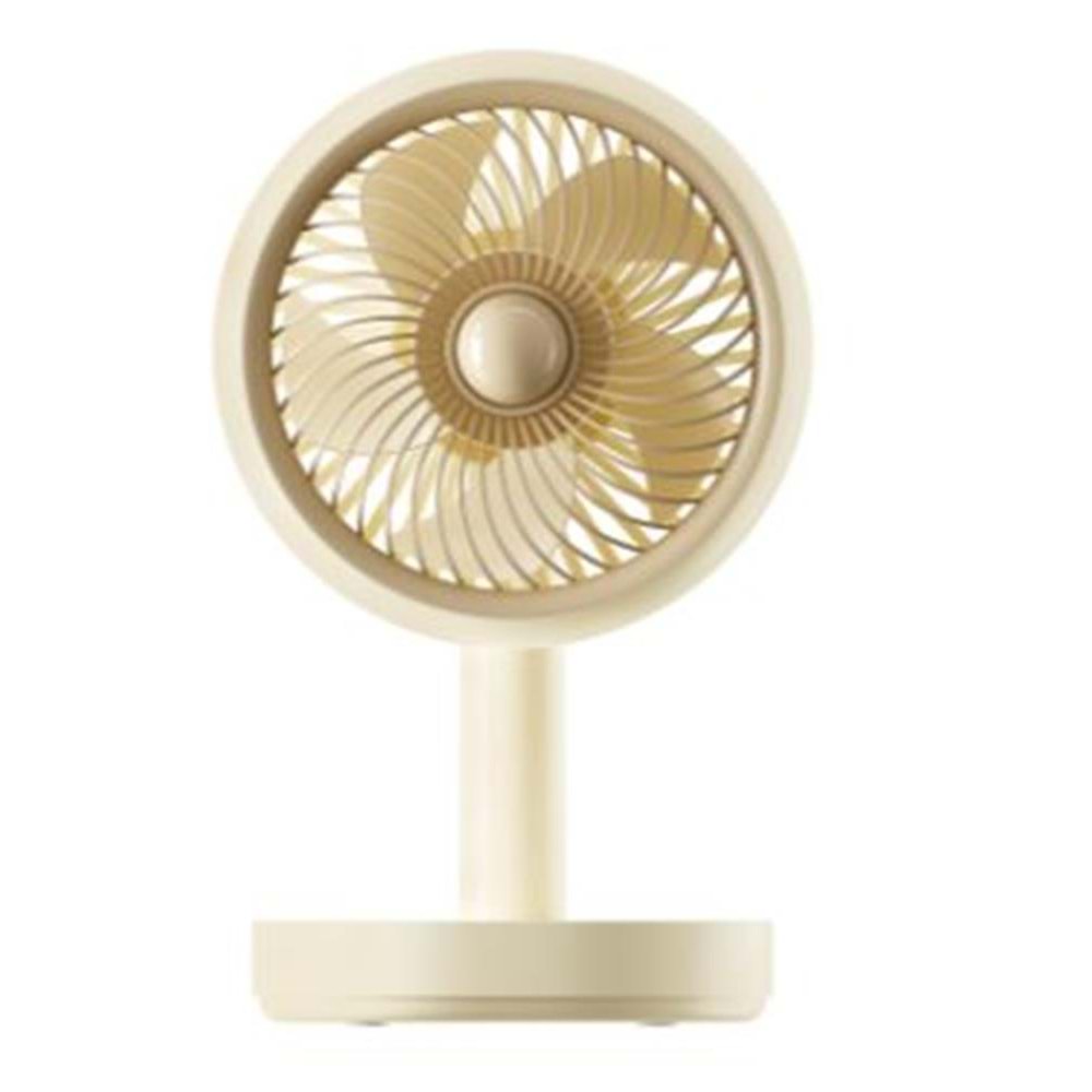 Asonic AFN22 Krem 500mAh 3 Hız Kademeli Masaüstü Usb Fan