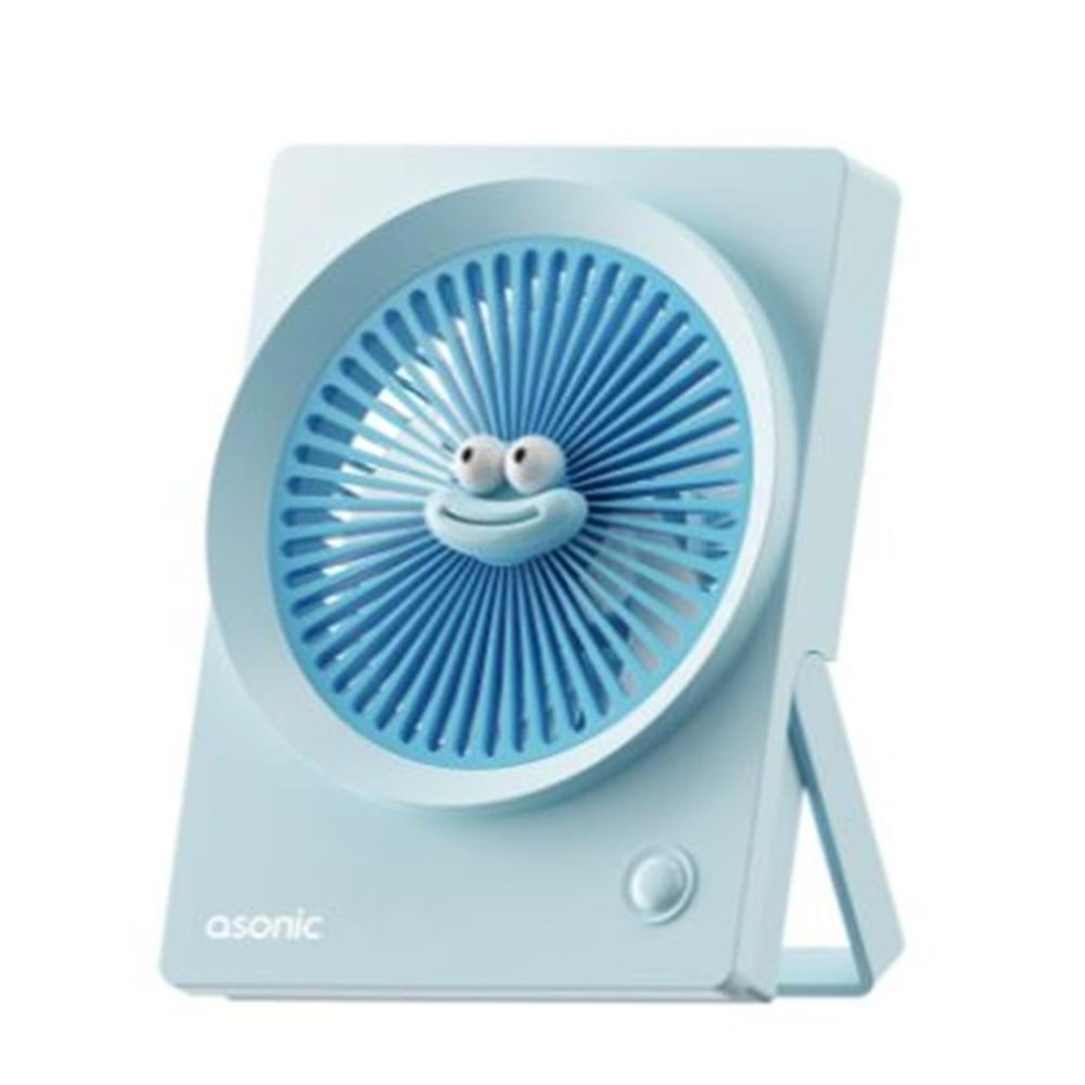 Asonic AFN23 Mavi 500mAh 3 Hız Kademeli Masaüstü Usb Fan