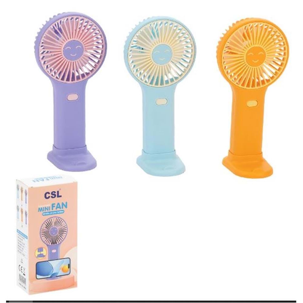 CSL CS-39 Şarjlı Mini Fan Mor