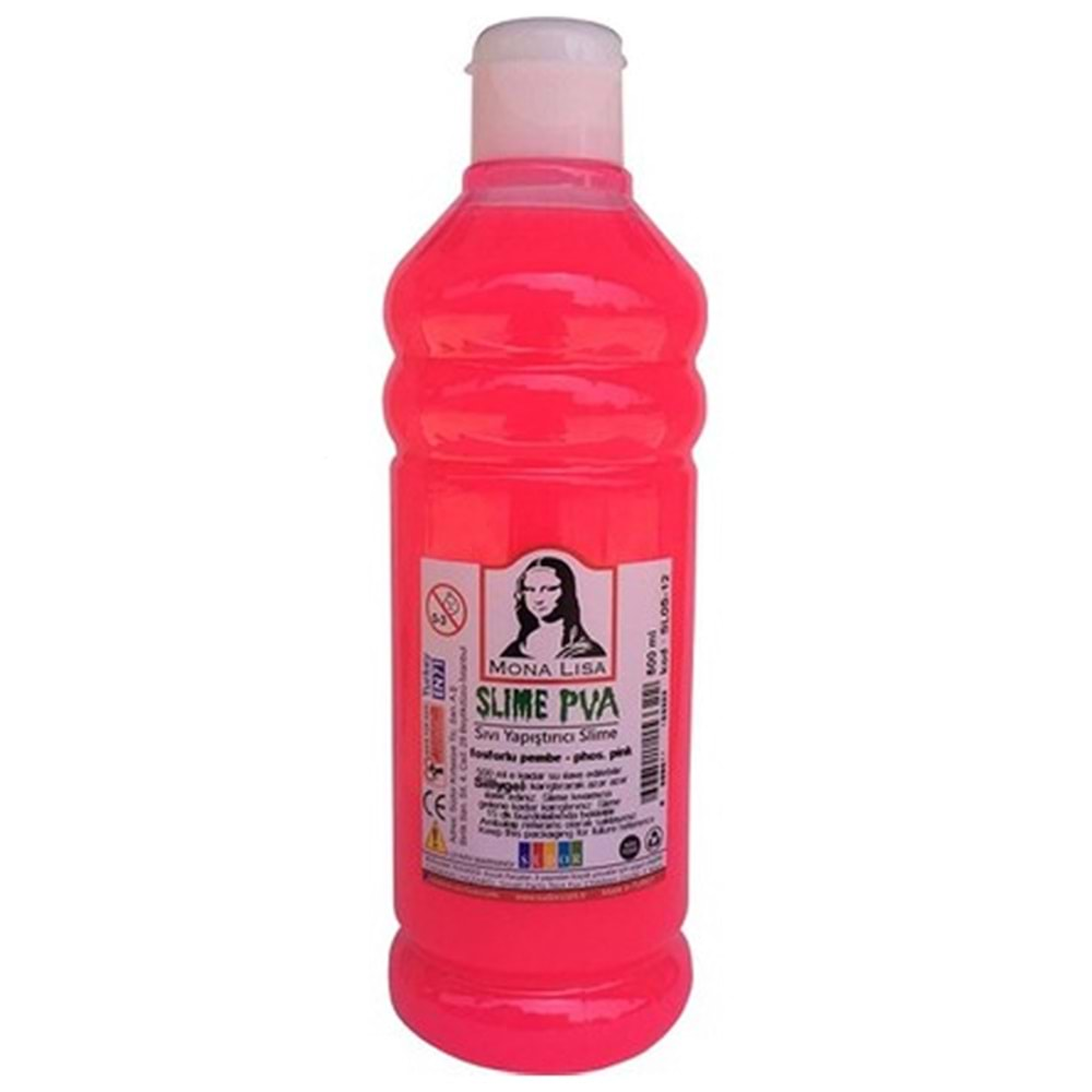 Monalisa Sıvı Yapıştırıcı Slime 500 ML Fosforlu Pembe SL05-12