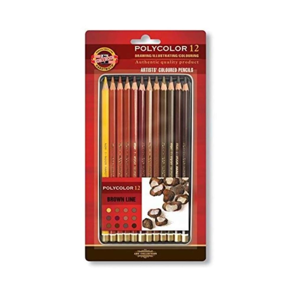 Koh-I Noor Set of artist´s colouRed pencils 3822 12