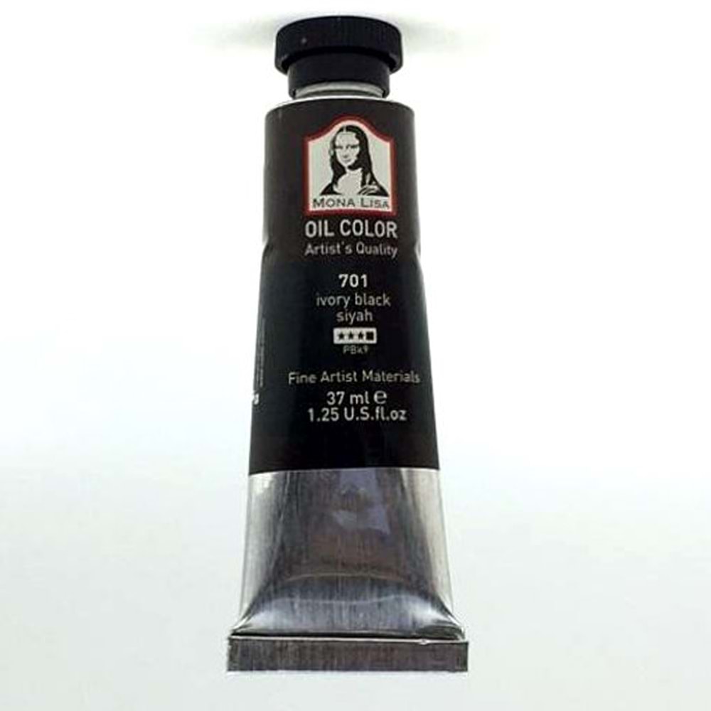 Mona Lisa Yağlı Boya 37 ML Siyah 701