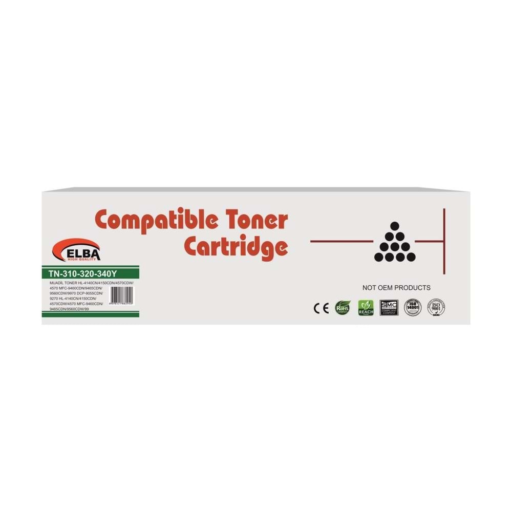OfisPc Brother TN-340Y Muadil Sarı Toner TN-310Y-TN-320Y 4150-4570-9460-9560