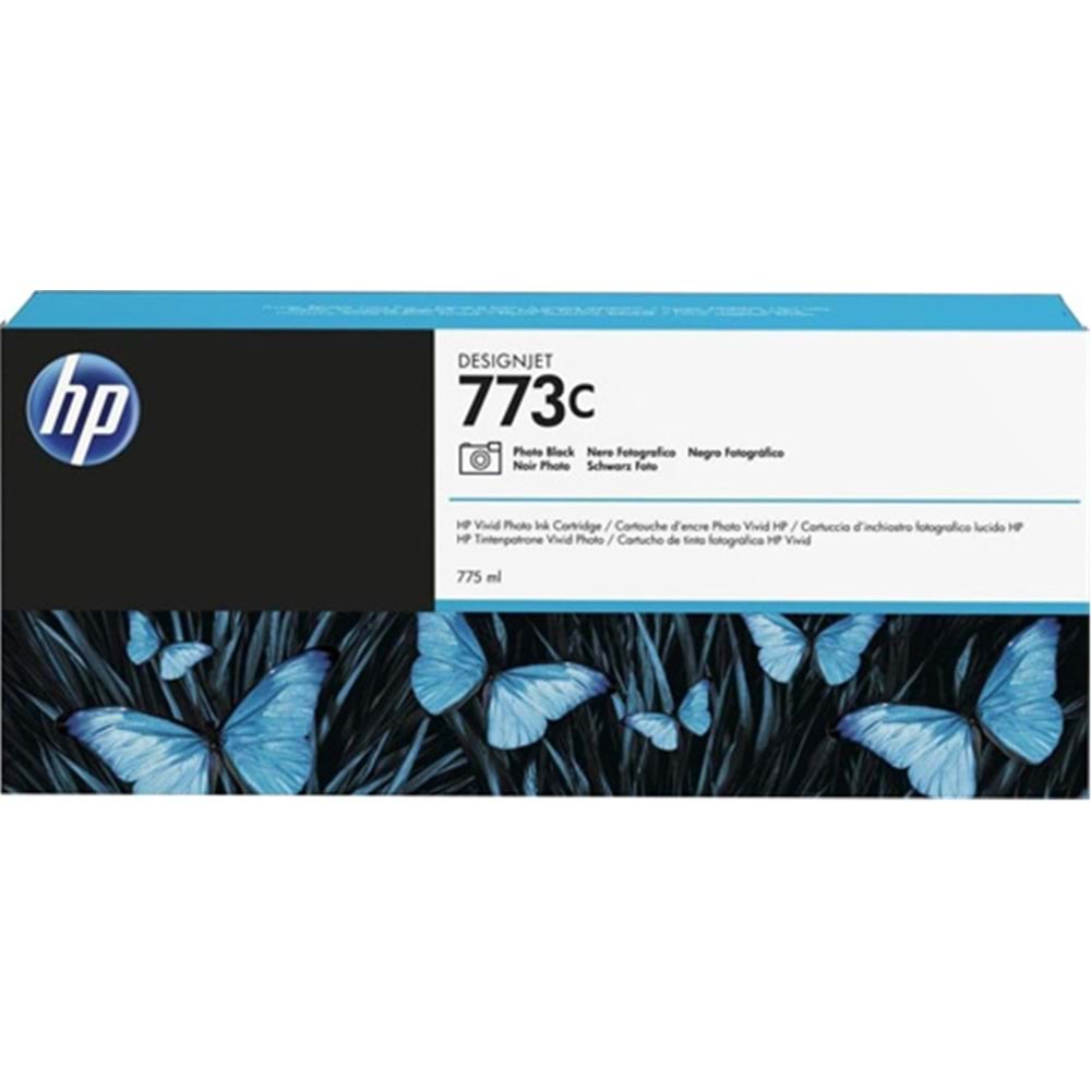 HP 773C Photo Black Fotoğraf Siyahı 775ML Plotter Kartuşu C1Q43A