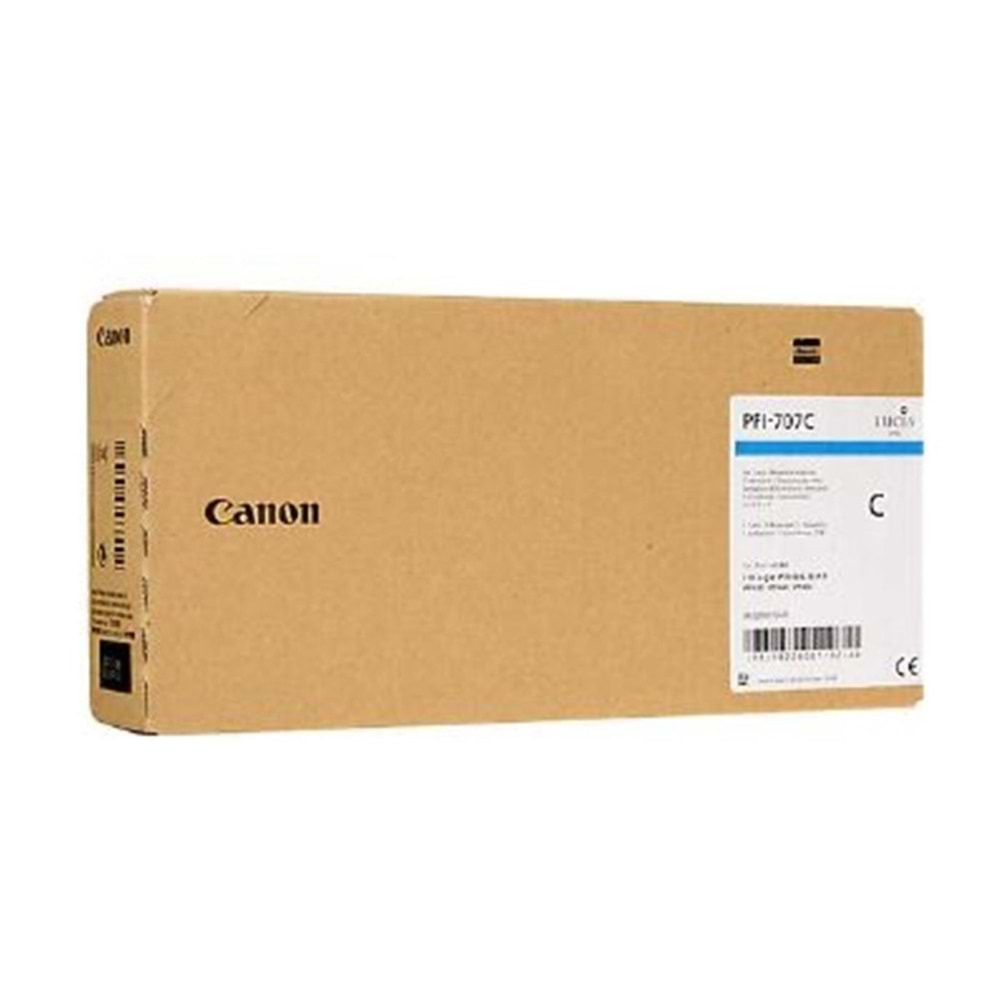 Canon PFI-707C Cyan Mavi Plotter Kartuş IPF830-840-850