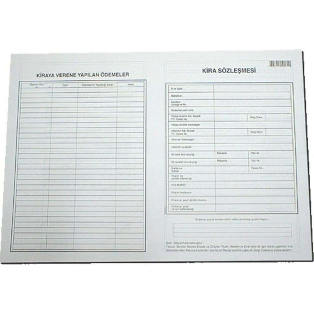 Altınyıldız Kira Kontratı 100 LÜ A3