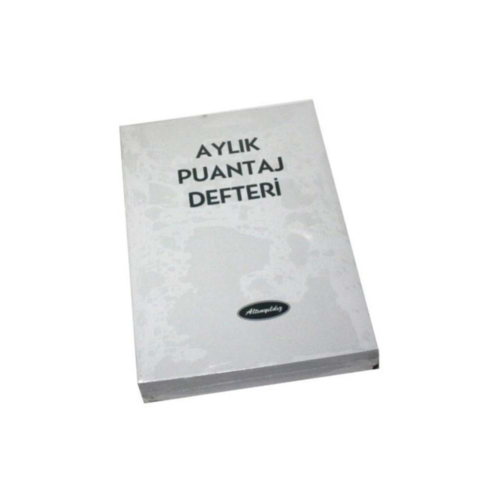 Altınyıldız Aylık Puantaj Defteri A5 Büyük (1 Adet)