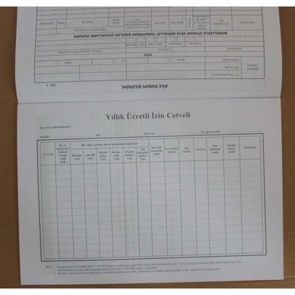 Altınyıldız Özlük Dosyası İşveren İşçi Sözleşmesi (1 Adet)
