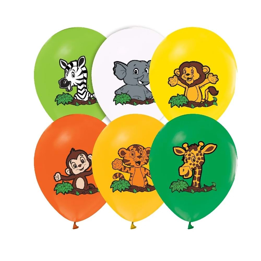 Balonevi Balon 4+1 Safari Baskılı 12