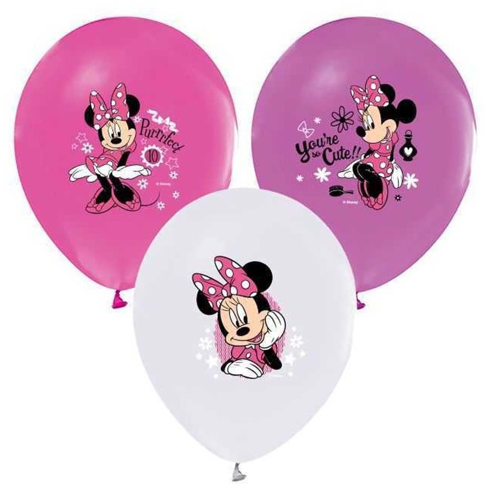 Balonevi Balon 4+1 Mınnıe Happy Helpers Baskılı 12