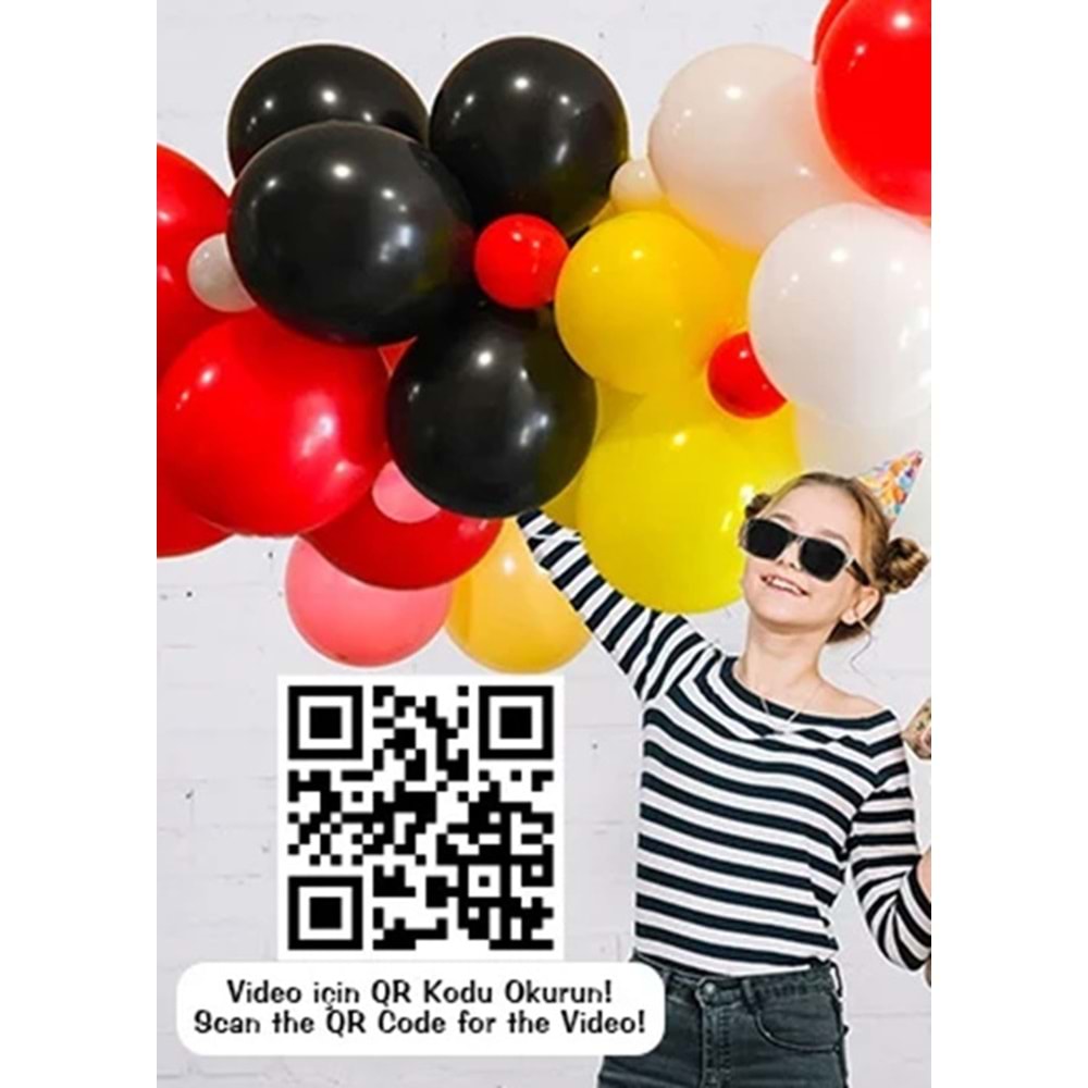 Beşiktaş Asorti Balon Dekorasyon Seti 70 Li