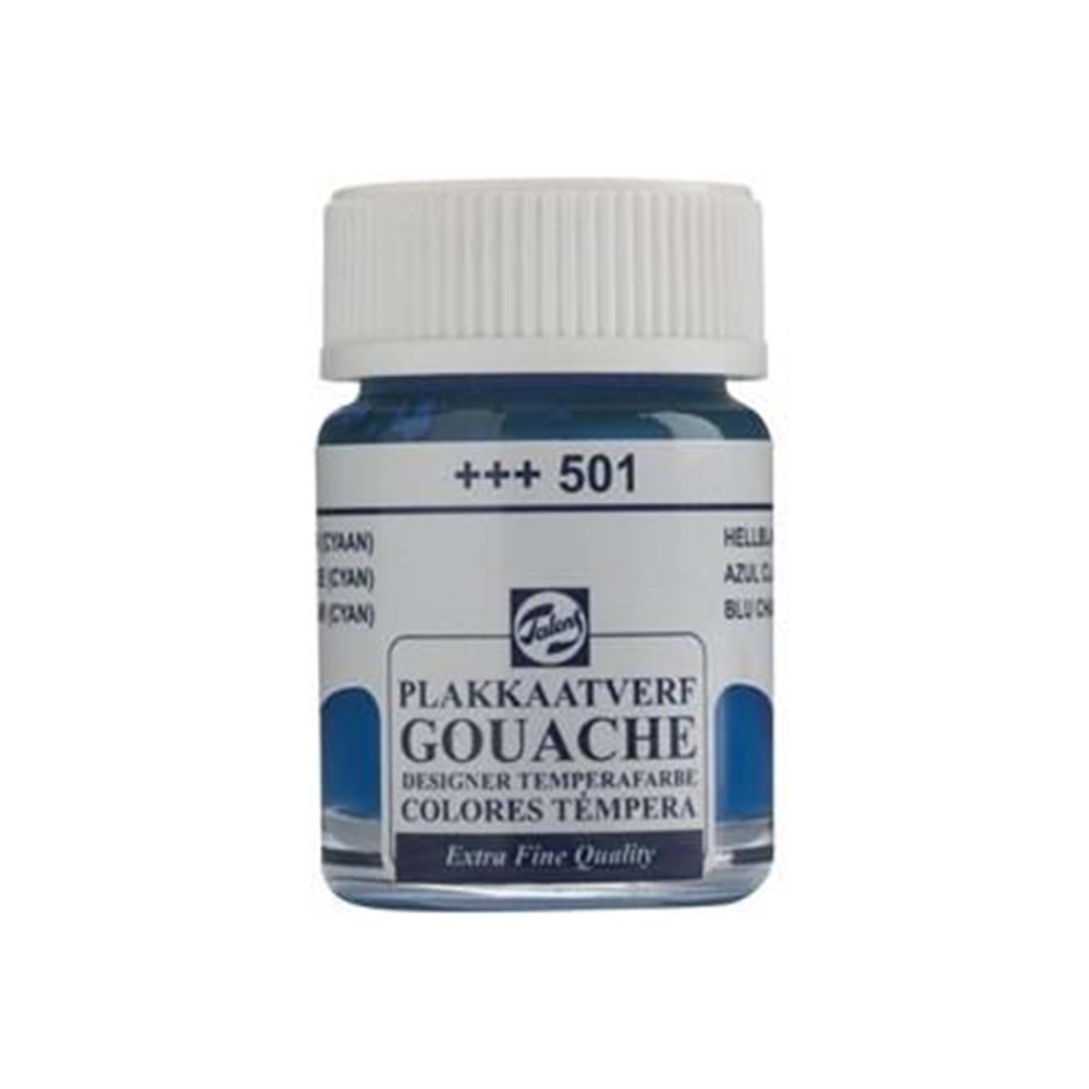 Talens Guaj Boya 16 ML Light Mavi (Açık Mavi) 501