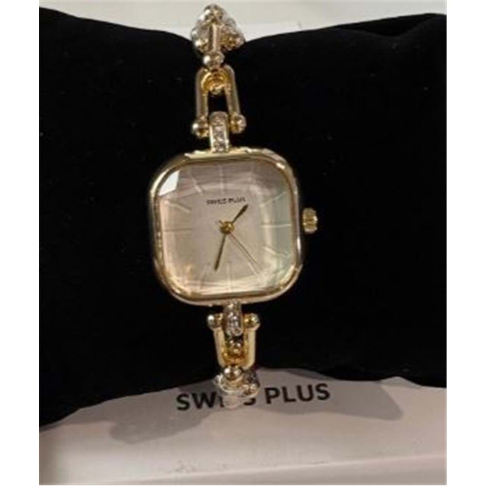 Swiss Plus Woman Watch Model-7 ST0227KBL Gold(Kol Saati)