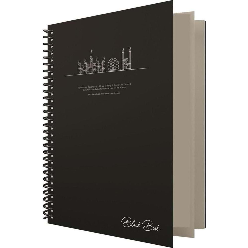 Dilman Black Book 16x22 80 YP Dik Kareli 6618