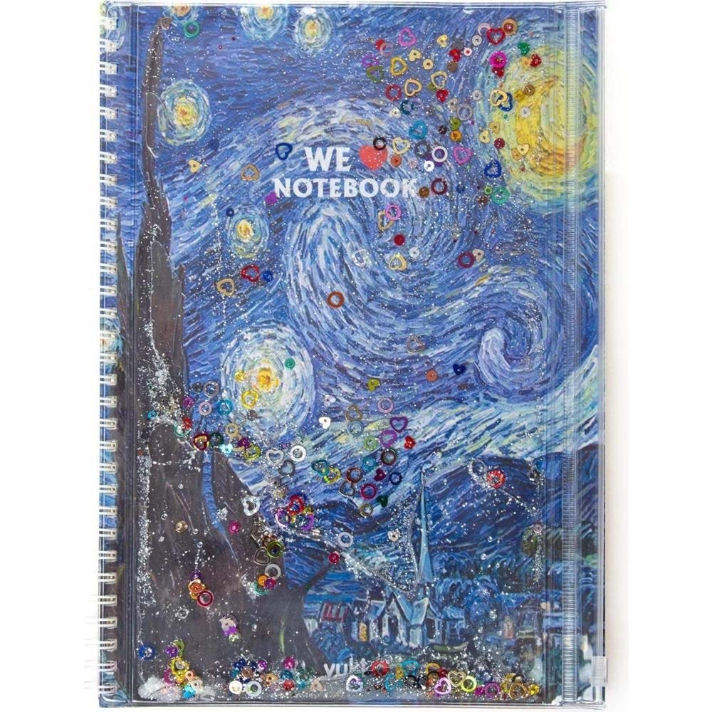 Vuki Sulu Çantalı Defter Orta Boy Van Gogh 1/S VK-0086G