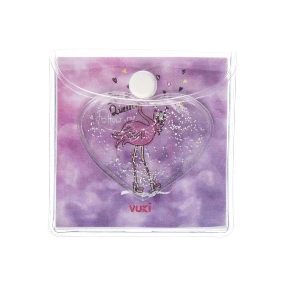 Vuki Küp Bloknot Simli Sulu 6,3x6,3 Cm Flamıng VK-0111-2 (1 Adet)