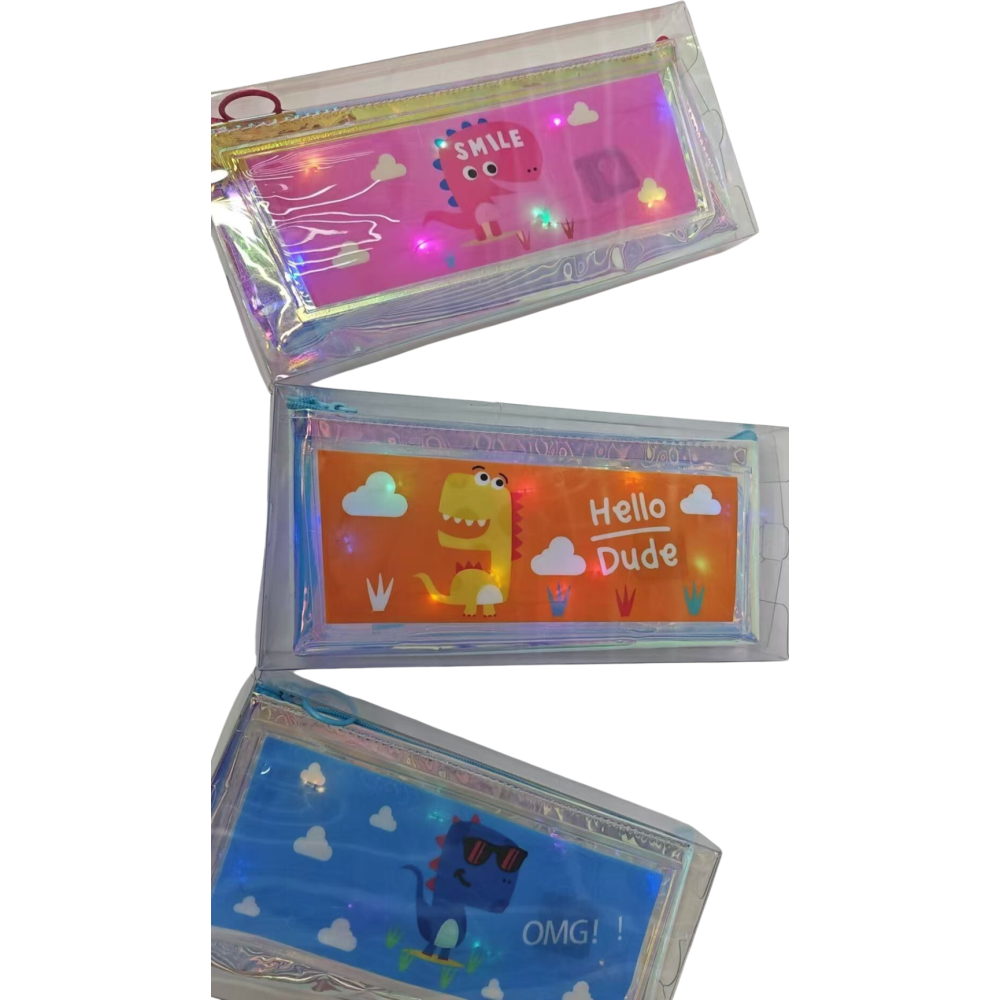 Joyz Işıklı Desenli Kalem Kutu Dinazor 3/S Jy-0029-01