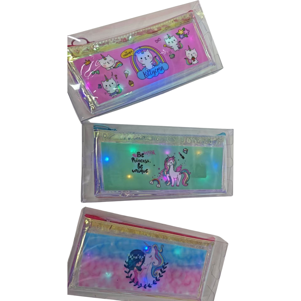 Joyz Işıklı Desenli Kalem Kutu Unicorn 3/S Jy-0029-03