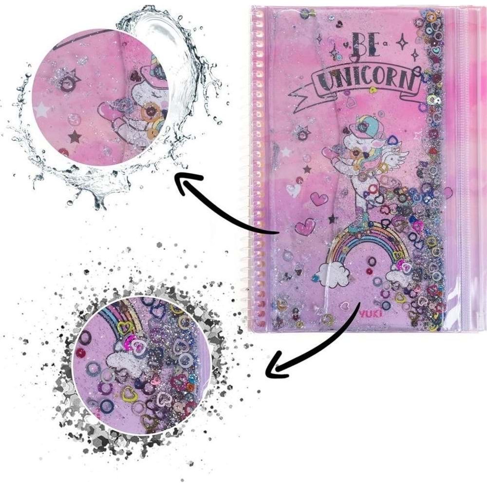 Vuki Sulu Çantalı Defter A5 Unıcorn 2/S