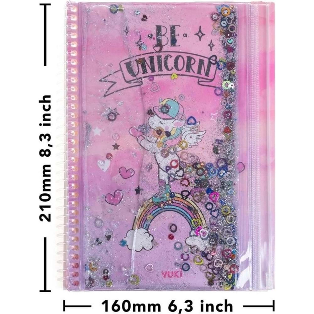 Vuki Sulu Çantalı Defter A5 Unıcorn 2/S