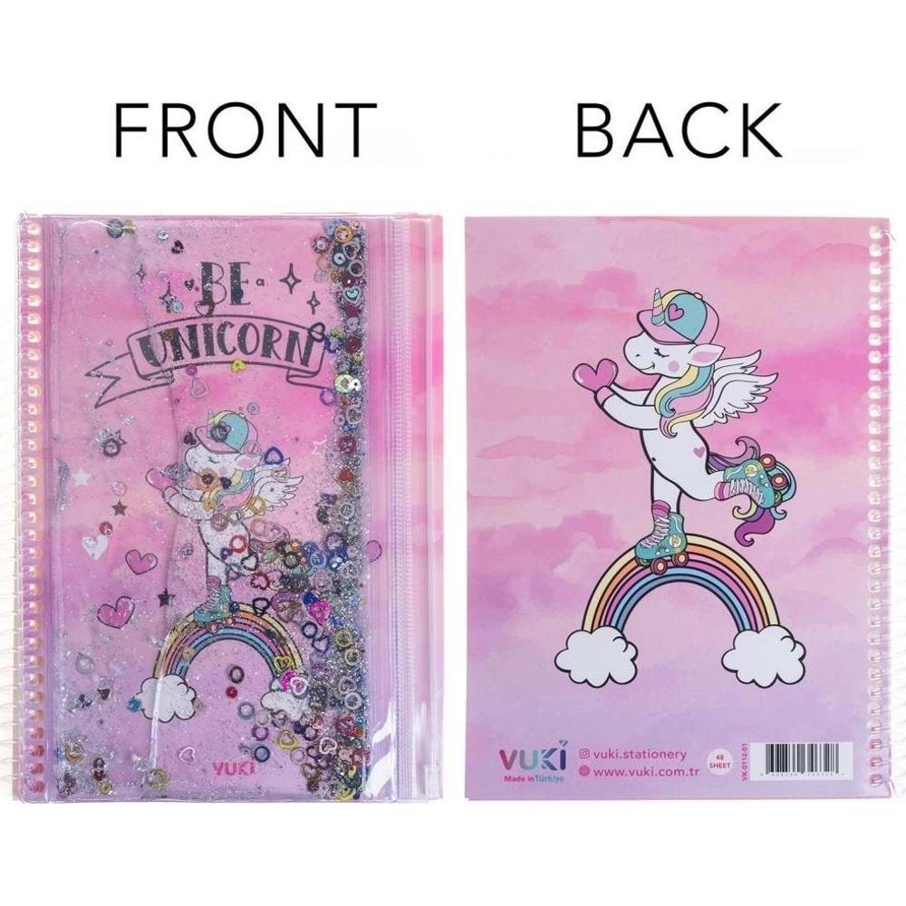Vuki Sulu Çantalı Defter A5 Unıcorn 2/S