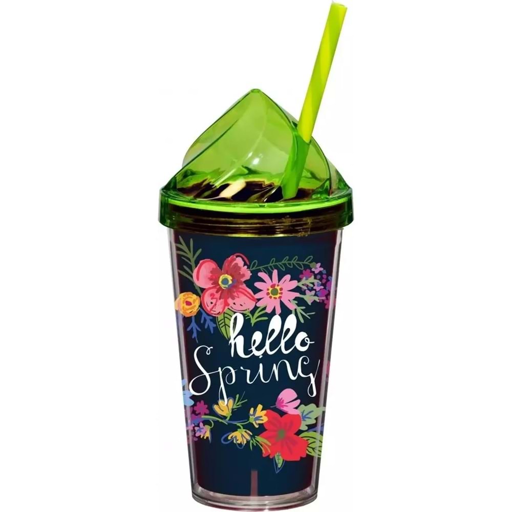 Herevin Desenli Çift Kat Pipetli Brdk-Hello Spring 540 CC 161349-003