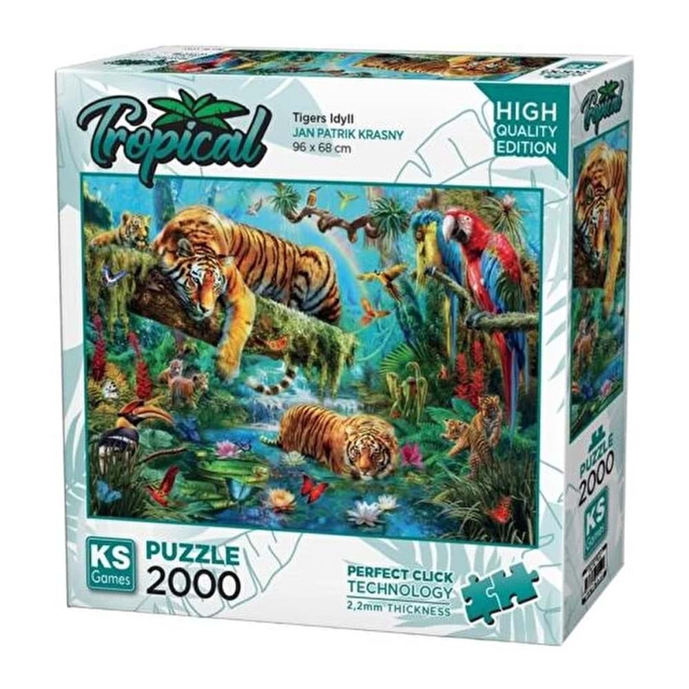 Ks Games Puzzle 2000 Tigers Idyll 22512