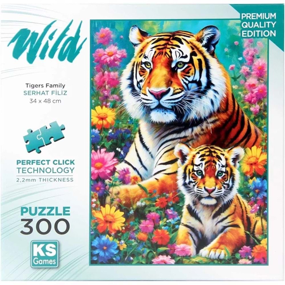 Ks Games Puzzle 300 Tigers Family 19258