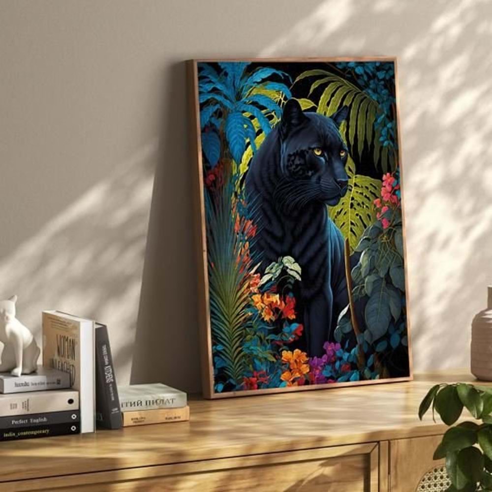Ks Games Puzzle 500 Black Panther With A Tropical 20071