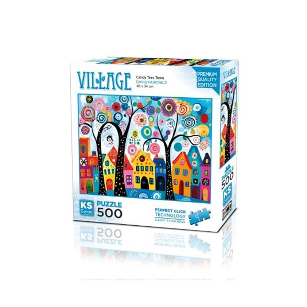 Ks Games Puzzle 500 Candy Tree Town 20085