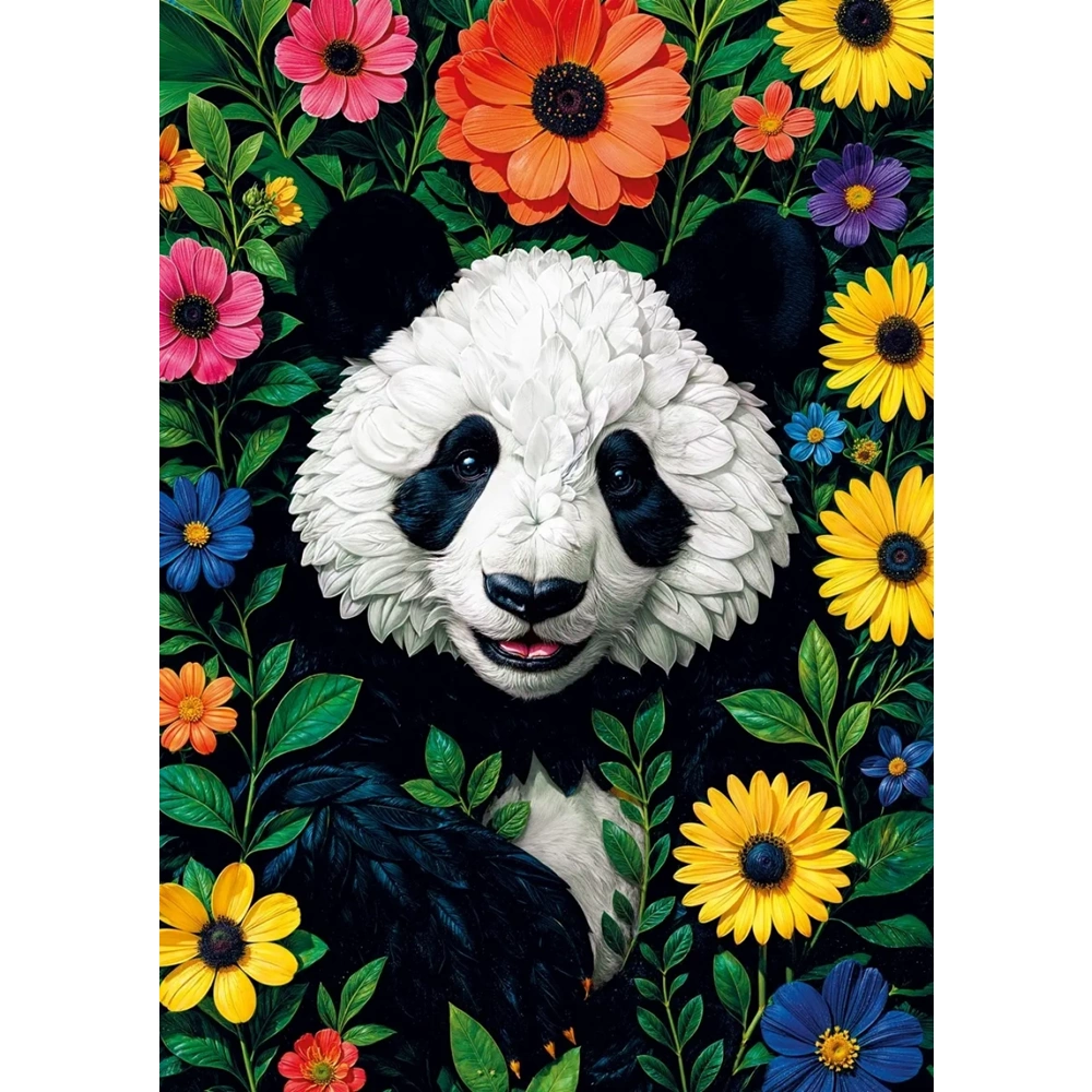Ks Games Puzzle 500 Blossoming Panda 20088