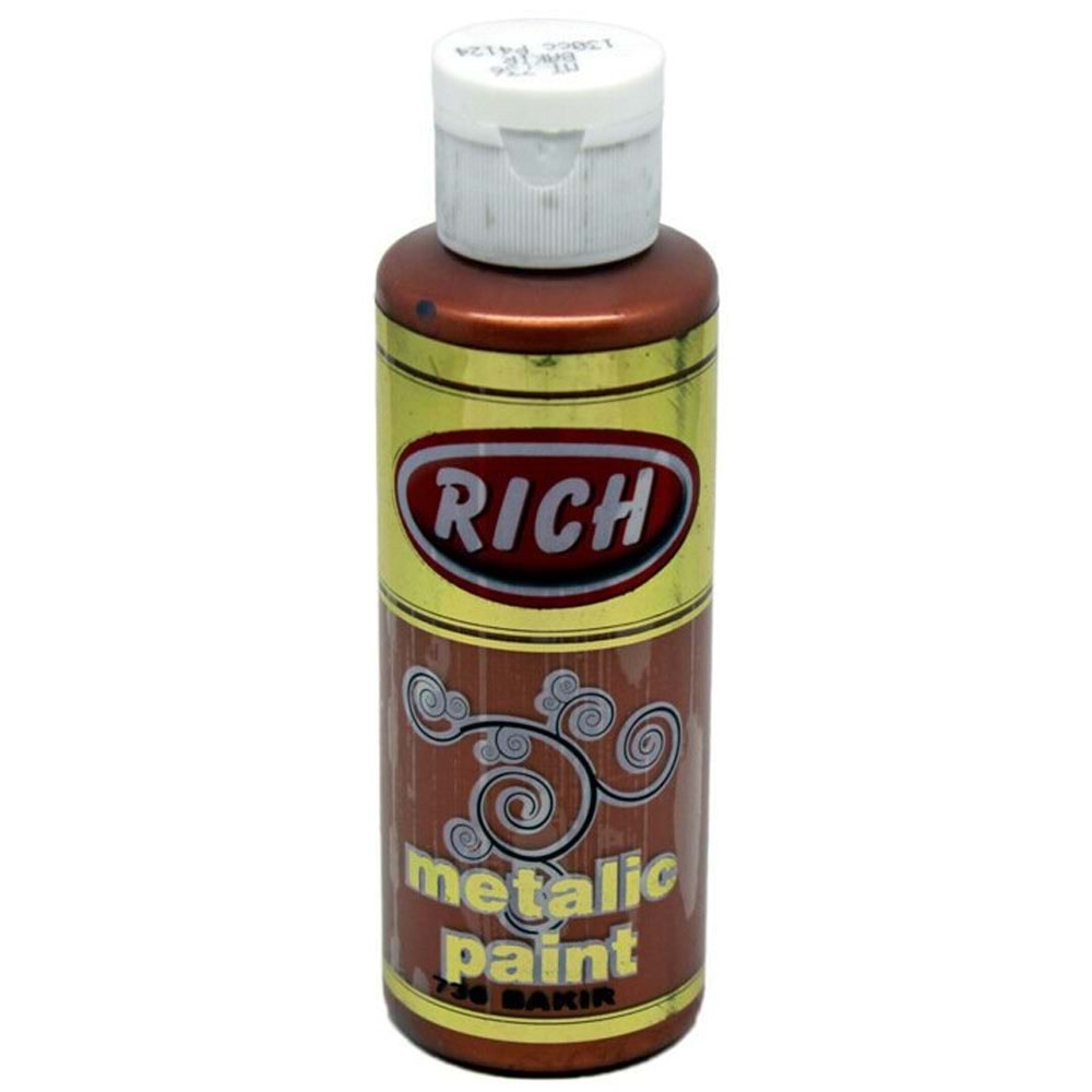 Rich Akrilik Boya Metalik 120 CC Krem 120-0734