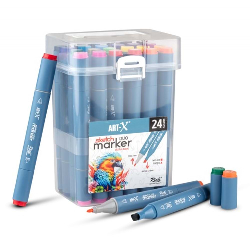 Art-X Sketch Marker Duo 24 Lü Set 18047