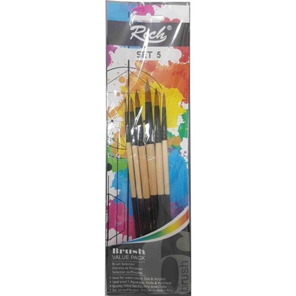 Rich Fırça Yeni Seri 03 Detay 6 Lı Set 5 11218